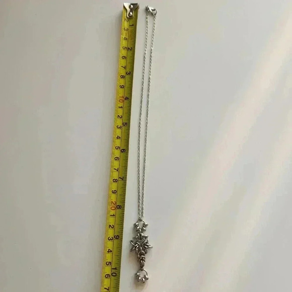 Gothic medieval witch chainmaille necklace with a small silver chain - Picture 5 of 7